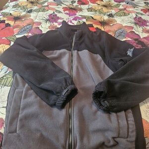 Black and Gray Fleece Jacket